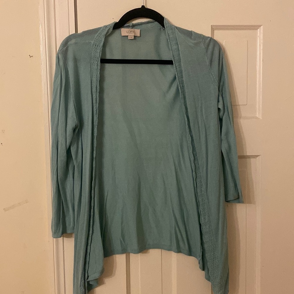 Loft blue cardigan